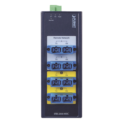 IFB-244-MSC - Planet Switch Industrial Bypass de Fibra Óptica / Multimodo SC / 2 Canales IFB-244-MSC