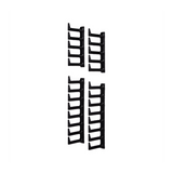 XGL-FMS42B - Kit de Administración de Cables / 42 UR / Dedos 100 mm / Altura 1865 mm (6.1 ft) / Ancho 25 mm / Color Negro