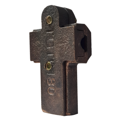 TG-T-0180 - Conector Tipo T Mecánico / Bronce / Calibre 1/0 a 4/0 AWG / 2 Tornillos Hexagonales 5/16' x 3/4' / 70 g / Compatible Franklin y Faraday