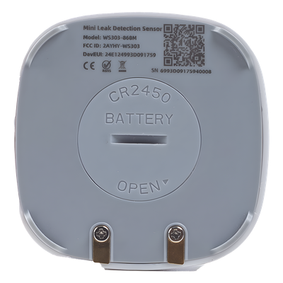 WS303915M - Sensor de Fuga de Agua LoRaWAN / Detección 0.5 mm / Alarma Inmediata / IP67 / Comunicación D2D / Baja Latencia < 1 s