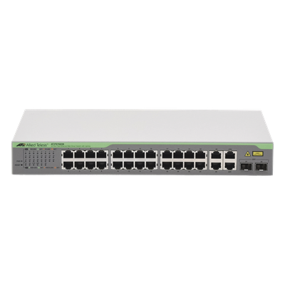 AT-FS750/28-10 - Allied Telesis Switch WebSmart / 24x FE 10/100 Mbps / 2x GE 10/100/1000 Mbps AT-FS750/28-10