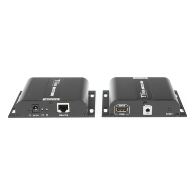 TT683 - Kit Extensor HDMI para distancias de 120 metros / Resolución 4K @ 30Hz / Cat 5e/6 / Soporta conexión Uno a Uno y Uno a Muchos / Hasta 253 Rx / HDbitT / Soporta control remoto del equipo fuente.