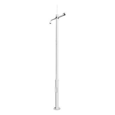 XGA-POLE-3M - Poste Seccionado para Cámara PTZ / 3 m (9.8 ft) de Altura / 3 Secciones de 1 m / Base de Cimentación 330 mm / Soporte PTZ 48.5 mm / Sellos Impermeables / Color Negro