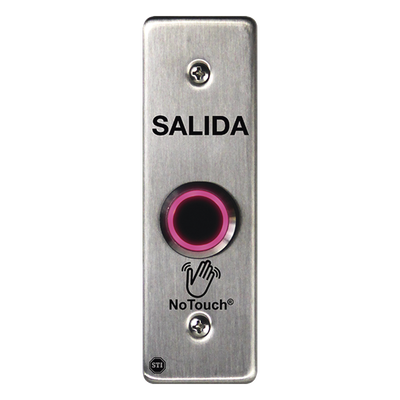 NT-SS001-ES - Sti Interruptor IR sin contacto / Acero inoxidable 304 / Montaje delgado 4.5 x 4.5 x 0.26