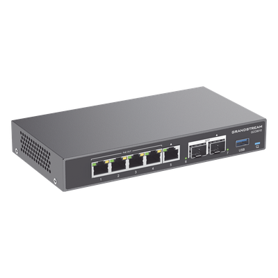 GCC6010 - Grandstream Networks GCC6010 dispositivo de redes Gigabit Ethernet (10/100/1000) Energía sobre Ethernet (PoE) Negro, Plata