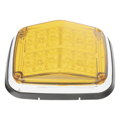 XT1895A - Luz de Advertencia LED / 8 x 6 in (203 x 152 mm) / Color Ámbar / 24 LEDs / IP67 / 11 Patrones de Destello / 12-30 VCD