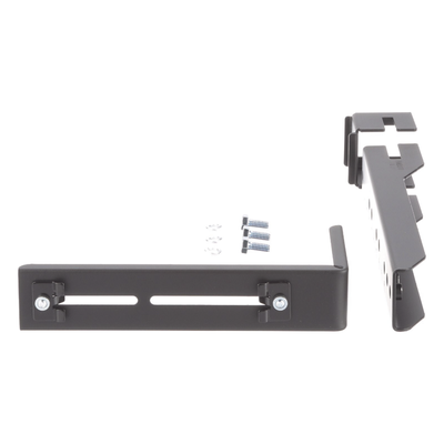 FR6ALB - Soporte en L para Canaleta / Compatible FiberRunner 4x4 y 6x4 / Montaje en Riel Escalerilla 0.375 x 1.5/2 pulgadas / Acero Negro / 9 Piezas / UL 2024