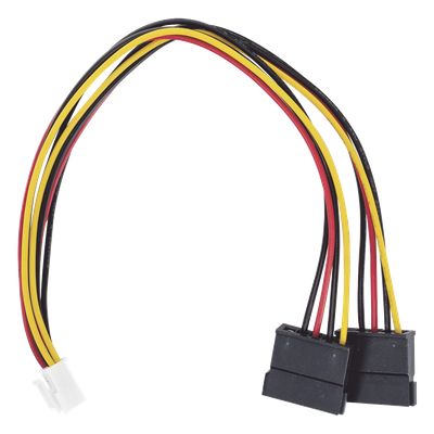 101-502-385 - Cable Doble de Corriente SATA / Compatible con DVR's epcom / HIKVISION / 25 cms de Longitud