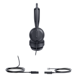 YHS36-E2-DUAL - Auricular con Diadema / Alámbrico Analógico / Conexión QD a RJ9 / Audio HD 20 Hz - 20 kHz / Cancelación de Ruido / ActiveProtection