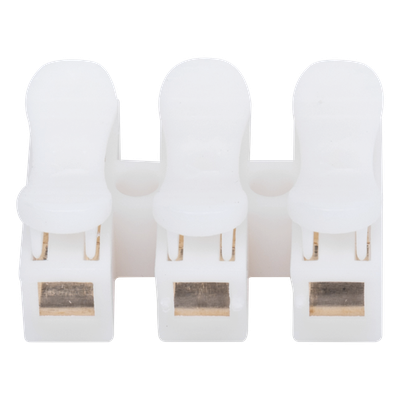 PCON3 - Conector Push / 3 Contactos / 250V 10A / -40°C a 100°C / Cables 0.5 a 3.5 mm² / Material Antiflama