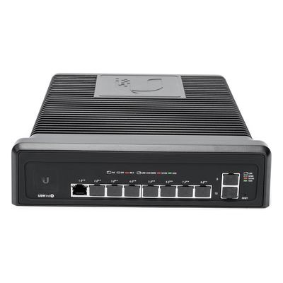 USW-INDUSTRIAL - Switch industrial UniFi PoE de 10 puertos Gigabit (8 x 802.3bt y 2 x Ethernet) para temperaturas extremas