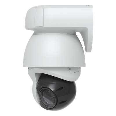 UVC-AI-PTZ-W - Cámara IP PTZ Industrial / 4K 8 Megapixel / Zoom Óptico 22x / IR 100 m (328 ft) / IA Reconocimiento Facial y Placas / PoE++ / IP66 / Giro Continuo 360°