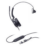 UH46-MONO-TEAMS-USB-C/A - Auriculares USB Mono / Cancelación de Ruido IA / Altavoz 35 mm / USB-C/A Plug-and-Play / Compatible con Microsoft Teams