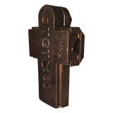 TG-T-0180 - Conector Tipo T Mecánico / Bronce / Calibre 1/0 a 4/0 AWG / 2 Tornillos Hexagonales 5/16' x 3/4' / 70 g / Compatible Franklin y Faraday