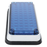 X-LTE-295-B - Luz de Advertencia LED / 66 LED / 7x3" / 12 VCC / 10 Patrones de Destello / Montaje Permanente / Color Azul