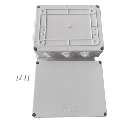 LP-WBX-200 - LinkedPro Caja Estanca de Conexiones IP65, 10 Entradas, 200x155x80 mm, Incluye Tornillería