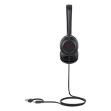 UH35-DUAL-UC-USB-C/A - Diadema Alámbrica USB / Cancelación de Ruido 60% / Altavoz 35 mm / USB-C/A Dual / Luz de Ocupado / Brazo Ajustable 300°