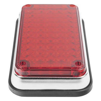 XLTE595-R - Luz de Advertencia LED / 6x4" / 66 LEDs / 12 VCC / 1 A / 10 Patrones de Destello / Montaje Permanente / Color Rojo