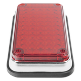 XLTE595-R - Luz de Advertencia LED / 6x4" / 66 LEDs / 12 VCC / 1 A / 10 Patrones de Destello / Montaje Permanente / Color Rojo