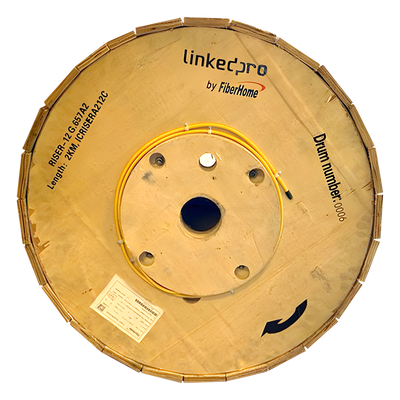 IC-RISER-A2-12C - Linkedpro By Fiberhome Cable de Fibra Óptica Monomodo, 12 hilos, para Interior, Tight Buffer