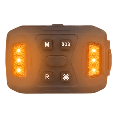XLTD-2735-A - Luz de Advertencia Múltiple XLTD2735A / 26 LEDs Rojo/Azul/Blanco / IP67 / Magnética / Recargable 1200mAh / 72x48x29mm