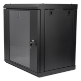SR1912LH3GA - Linkedpro Gabinete de Pared 12U / Profundidad 455 mm (18 in) / Cristal Templado SR1912LH3GA