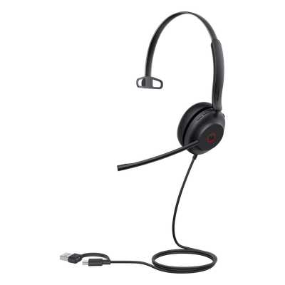 UH35-MONO-TEAMS-USB-C/A - Diadema USB / Mono / Cancelación Activa de Ruido / Altavoz 35 mm / Busylight Automático / Certificación Teams