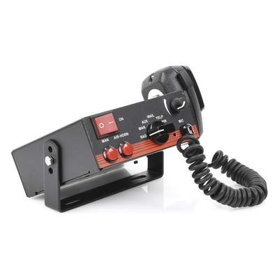X-ELS-100 - Sirena Vehicular / 100 W / 115 dB / 12 VCC / 5 Tonos Seleccionables / Micrófono Rudo / Interconexión Radio