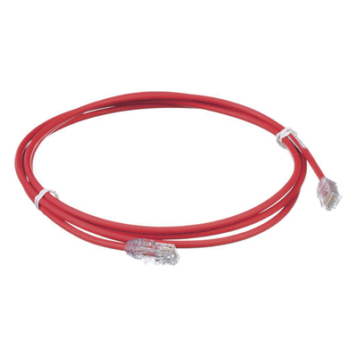 UTP28X7RD - Cable de Parcheo UTP / Cat6A / 28AWG / CM-LSZH / 2.13 m (7 ft) / Rojo