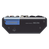MG06 - Yamaha Mezcladora de Audio / 6 Canales / 2 Entradas de Micrófono MG06