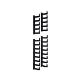 XGL-FMS42B - Kit de Administración de Cables / 42 UR / Dedos 100 mm / Altura 1865 mm (6.1 ft) / Ancho 25 mm / Color Negro