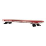 X67RW - Barra de luces LED de 47", 108 LED, con control de tráfico en color ámbar, dual color rojo/claro, ideal para equipar ambulancias y unidades de bomberos