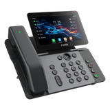 V66-PRO - Teléfono IP Ejecutivo / 20 Líneas SIP / Pantalla Táctil IPS 7" / Wi-Fi 6 / Bluetooth 5.4 / Handset Inalámbrico / PoE / Gigabit Dual Ethernet