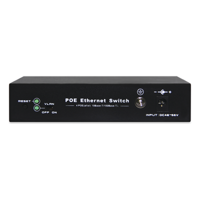 ET-1004EPE - Epcom Titanium Switch PoE / 100 Metros PoE / 4 puertos 802.3af /at ( 60 W ) 10/100 Mbps + 1