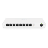 UISP-R - Router Gigabit / 8 Puertos PoE Pasivo 27V / 1 Puerto SFP / NAT 1 Gbps / 110W Total / OSPF y Firewall