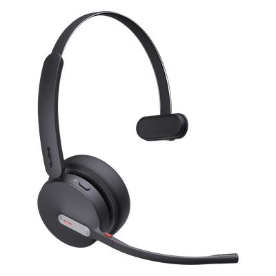 WH64-MONO-UC - Diadema Inalámbrica / DECT-Bluetooth 5.2 / Acoustic Shield 2.0 / 3 Micrófonos Antiruido / 32 Horas / 185m (607 pies) DECT / 50m (164 pies) Bluetooth / Busylight Dual / UC Plug-and-Play