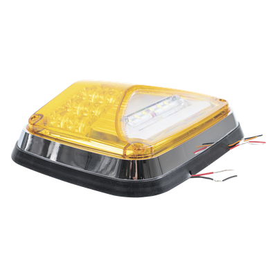 XLTE1755A - Luz de Advertencia LED / 8 x 6" / 11 Patrones de Destello / IP67 / 12-30 VCC / ECE R65 / SAE J845