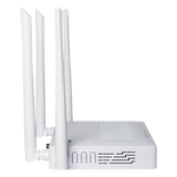 V2802-DAC - ONU Dual GPON/EPON / Wi-Fi Doble Banda 2.4 y 5 GHz / EasyMesh / 2 Puertos LAN Gigabit / AC1200 / 4 Antenas 5 dBi