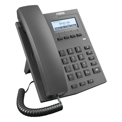 X1P - Teléfono IP empresarial para 2 lineas SIP con pantalla LCD 128 x 48 Px y conferencia de 3 vías, PoE