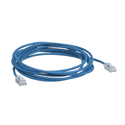 UTP28SP100BU - Cable de Parcheo Cat6 UTP / 28AWG Diámetro Reducido / 30.48 m (100 ft) / Azul / 250 MHz / PoE++
