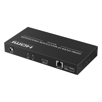 TTRXMULTIVIEWER - Receptor Multivisor HDMI / 4K 60 Hz / IP Matrix / Latencia 70-180 ms / PoE / IR Bidireccional / RS-232/485