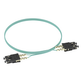 FX23RSNSNSNM003 - Jumper de Fibra Óptica / Multimodo OM3 50/125 / SC-SC Duplex / OFNR Riser / Aqua / 3 m (9.84 ft)