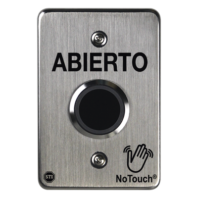 NT-SS102-ES - Sti Interruptor IR NoTouch / Acero Inoxidable 304 Grado Médico / Contacto Seco Forma C