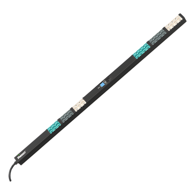 E42D42L - PDU Inteligente Monitoreable EL2P para Distribución de Energía, Enchufe de Entrada IEC 60309 3P+N+E 6h 16A (IP44), 21 Salidas C13/C15 y 21 C13/C15/C19/C21, de Instalación Vertical, 230 Vca, 16 Amp