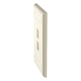 NK2FEIY - Panduit Placa de Pared Vertical / 2 Puertos Keystone / Diseño Plano NK2FEIY