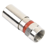 TT-CON-510-RG59 - Conector F Macho / Compresión en Línea / Cable RG-59 / Cuerpo Bronce Niquelado / Contacto Oro 24k / Aislante Teflón