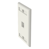 NK1FIWY - Placa de Pared Vertical / 1 Puerto Keystone / 69.8 x 114.3 mm / Blanco Mate