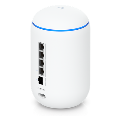 UDR7 - Cloud Gateway de Escritorio / Wi-Fi 7 6 Flujos / Banda 6 GHz / Switch 4 Puertos 2.5GbE / PoE / 10G SFP+ / 64 GB microSD / 300 Clientes