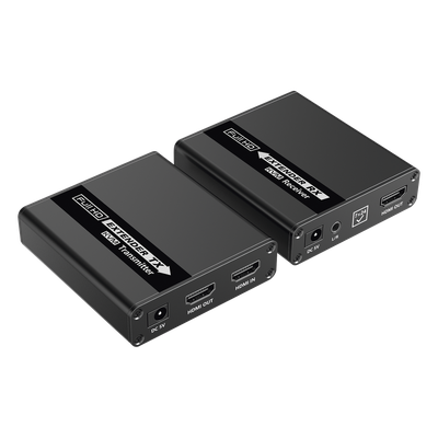 TT223KVM - Kit extensor KVM (HDMI y USB) | 40m a 4k@30Hz  | 70m a 1080P@60Hz | Cat 6, 6a y 7 | CERO LATENCIA | HDR | Salida Loop | Salida de audio de 3.5mm |
