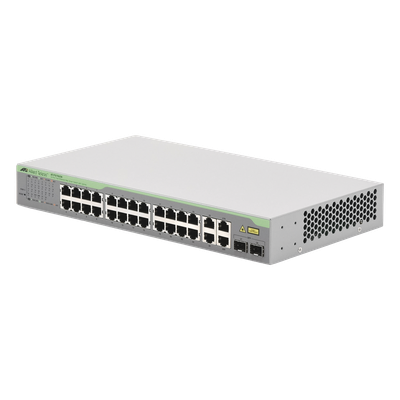 AT-FS750/28-10 - Allied Telesis Switch WebSmart / 24x FE 10/100 Mbps / 2x GE 10/100/1000 Mbps AT-FS750/28-10